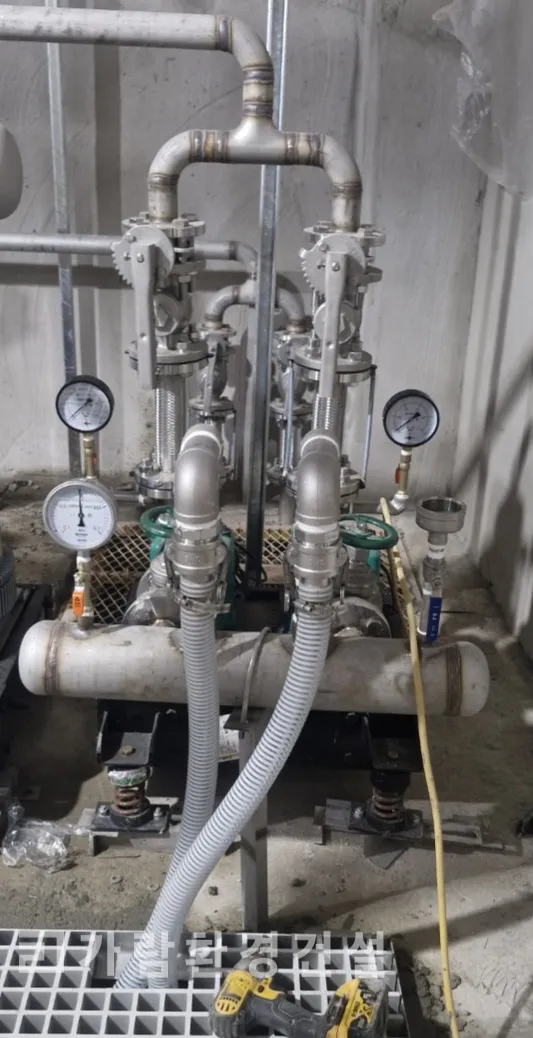 자흡펌프 배관