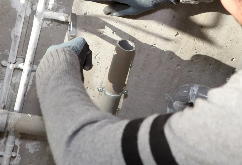 배관 클램프 고정 작업