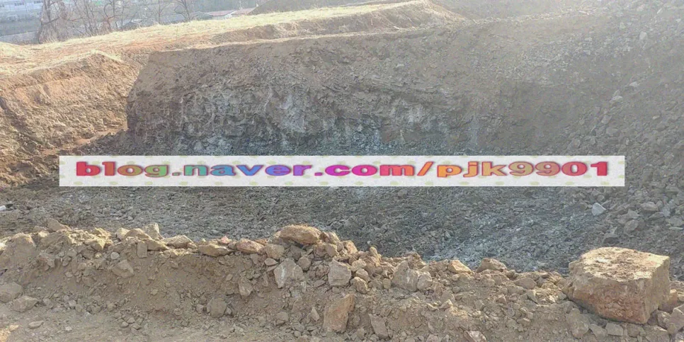 터파기 완료 전경