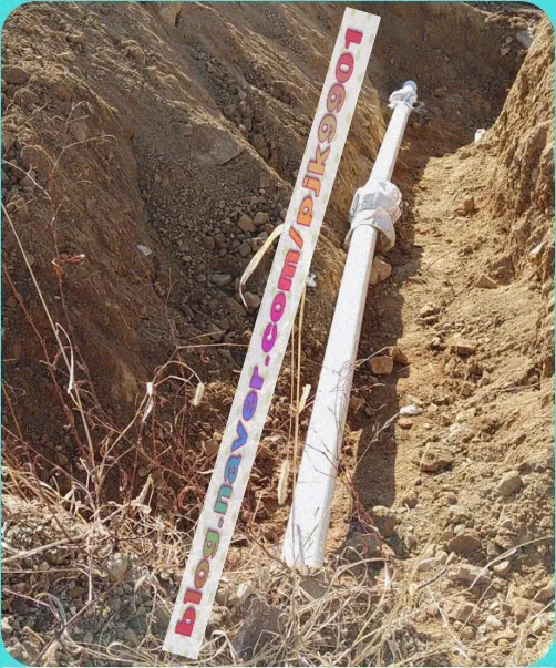 방류배관 매설 전경