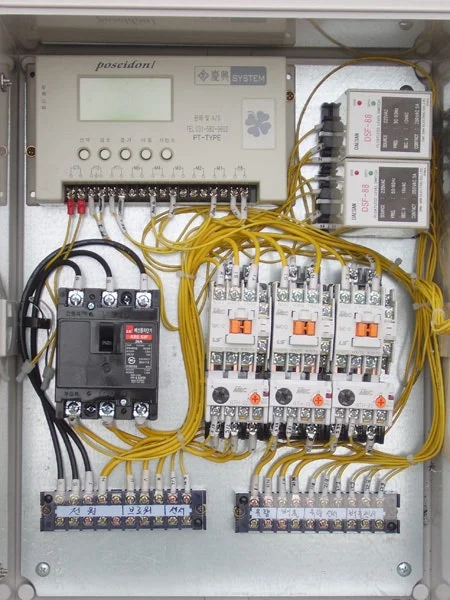 SBR 전기제어반 내부