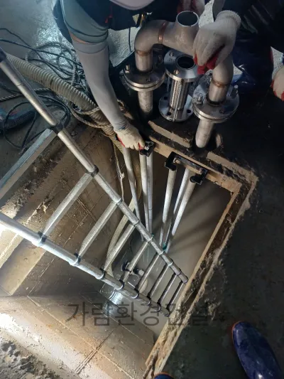 유량조 탈착배관 및 펌프