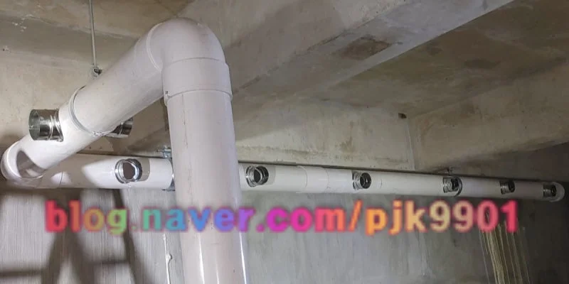 배기 덕트 파이프