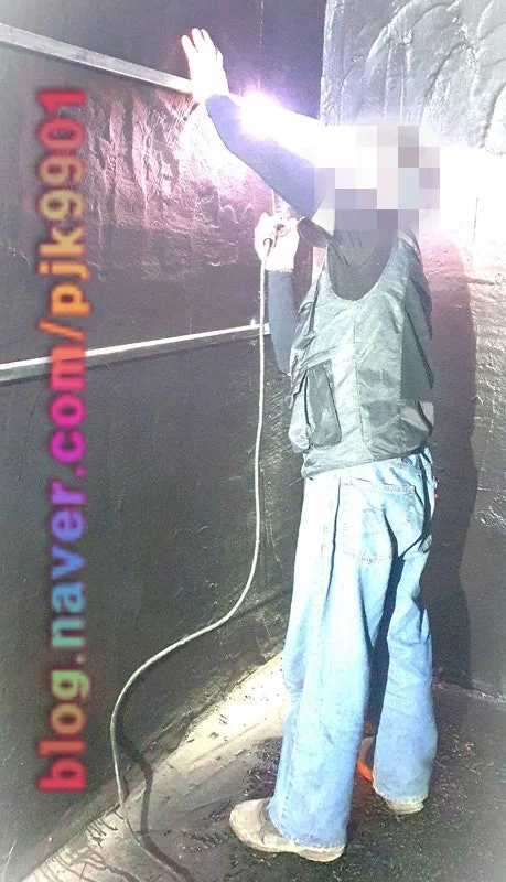 여재틀 고정작업