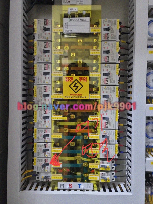 전기판넬 내부