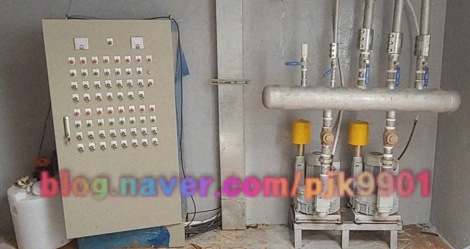 기계실 제어반 및 펌프